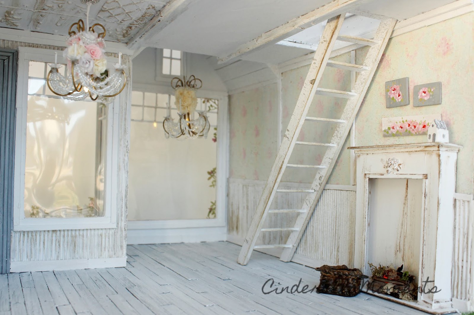 Shabby chic top dollhouse furniture